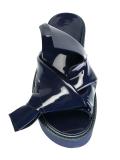 knotted slider sandals 