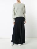 pleated palazzo pants