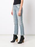 hi-rise buttoned jeans