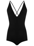v-neck bodysuit