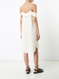 ruffled drop shoulder dress
