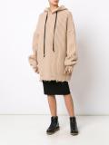 ribbed oversized hoodie