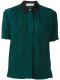 ruched short sleeve shirt
