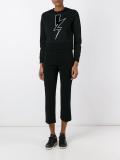 flared cropped trousers