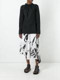 ruffle collar poplin top
