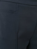 cropped straight leg trousers