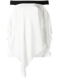 draped off shoulder top