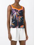 bird of paradise print top
