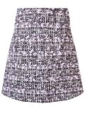 tweed A-line skirt