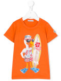 surfer duck print T-shirt 