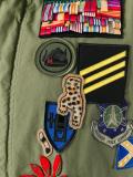 multiple patches hooded jacket