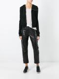 zipped cardigan 