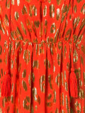 flared printed dress 