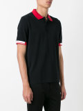 tipped cuff polo shirt