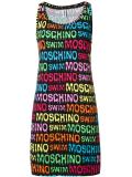 logo print beach dress