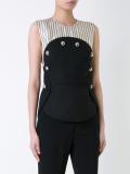 button detail blouse
