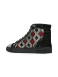 hi-top embellished sneakers