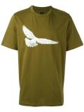 bird print T-shirt
