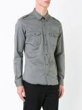 pocketed button down shirt