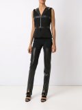 leather panels trousers