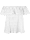 off-the-shoulder knit top