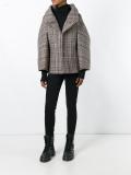 checked boxy jacket