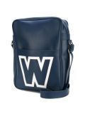 logo print shoulder bag 