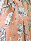 jungle print high waist skirt