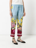 floral print trousers