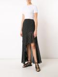 spiral ruffled skirt