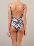 polka dot printed swimsuit