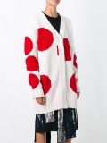 polka dot long cardigan