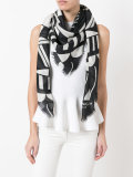 geometric pattern scarf