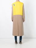 embellished single breasted coat