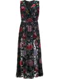 sleeveless deep V-neck dress