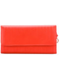 embossed fold-over clutch 