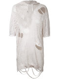distressed knit T-shirt 