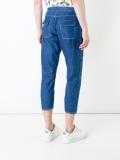 drawstring cropped jeans
