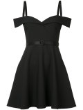 bustier flared dress