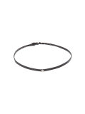 diamond mini star leather choker