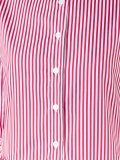 striped ruffle detail tunic top