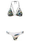 printed triangle bikini set
