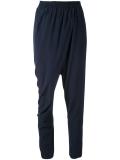 stretch draped front trousers