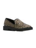glitter embellished loafers