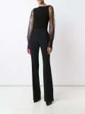 sheer lace sleeve blouse