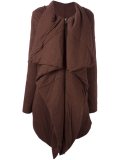 asymmetric zipped coat