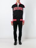 varsity logo teddy jacket