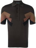 panelled polo shirt