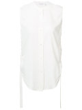 band collar blouse