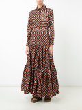 circle print maxi skirt